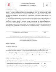 8B. Informe Personal y Académico Colegio - Colegio Granadino