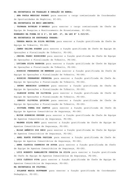 Atos Oficiais publicados em 19/03/2013 - Prefeitura de Vitória