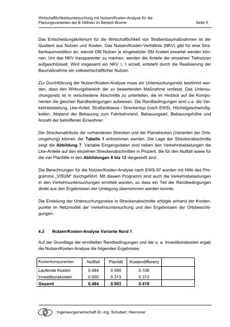 Raumordnungsverfahren Ortsumgehung Brome - Zweckverband ...