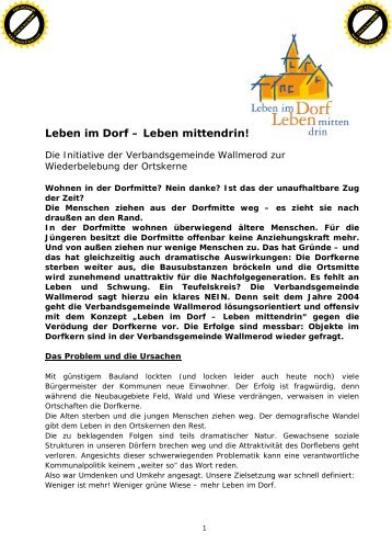 Leben im Dorf â Leben mittendrin!