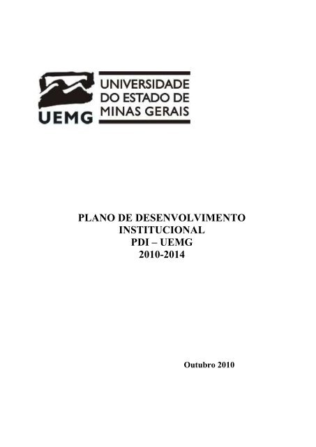 PLANO DE DESENVOLVIMENTO - Intranet - Uemg