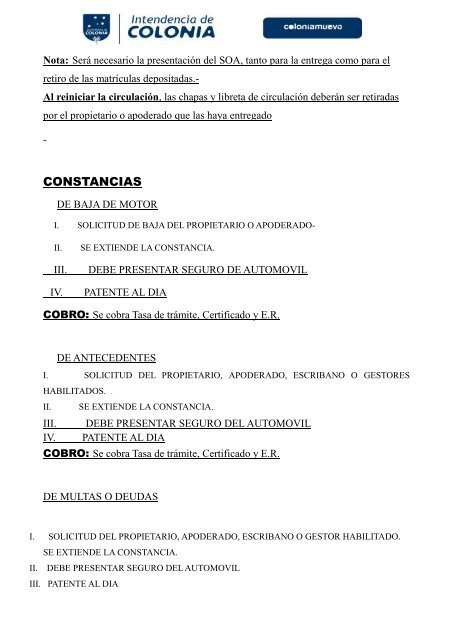 CONTRIBUCION INMOBILIARIA URBANA - Intendencia de Colonia