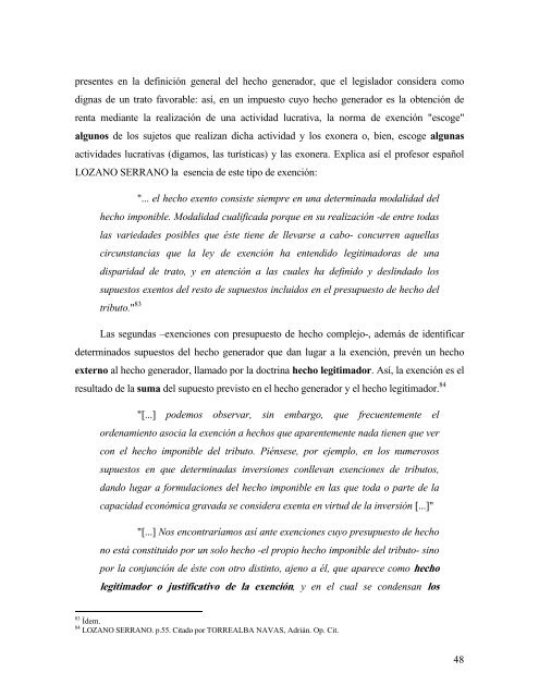 Las exoneraciones y desgravaciones tributarias - Instituto de ...