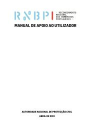 RNBP - Manual de Apoio ao Utilizador - Bombeiros Portugueses