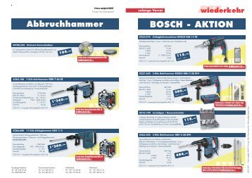 BOSCH - AKTION - Wiederkehr AG