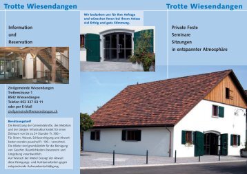 Trotte Wiesendangen Information und Reservation