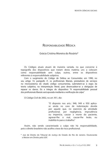 Grácia Cristina Moreira do Rosário* - Universidade Gama Filho