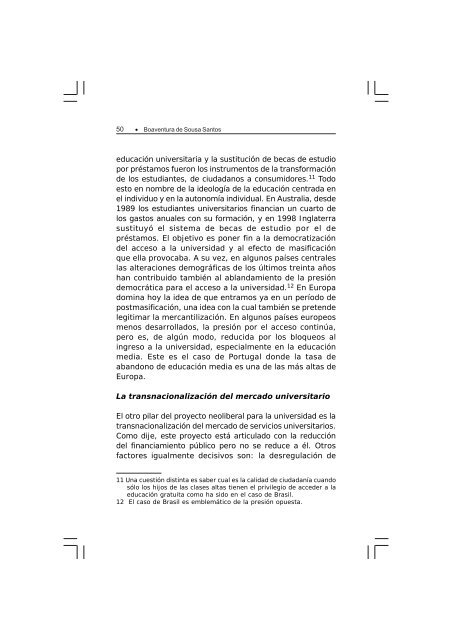 La Universidad en el siglo XXI para una reforma democrática y