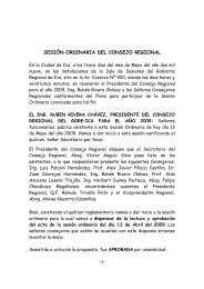 SESIÓN ORDINARIA DEL CONSEJO REGIONAL - Gobierno ...