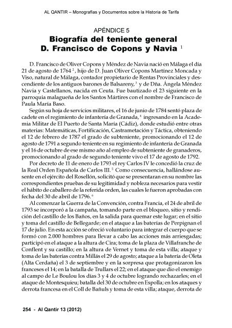 Biografía del teniente general D. Francisco Copons y Navía - Al Qantir