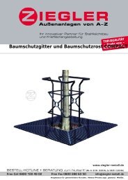 Baumschutzgitter und Baumschutzrost COMPACT - Ziegler