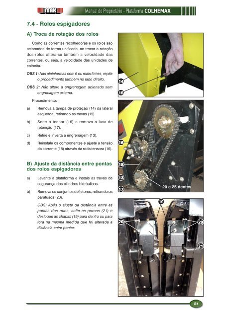 Manual do operador Colhemax - MAX Indústrias Irmãos Thonnigs Ltda