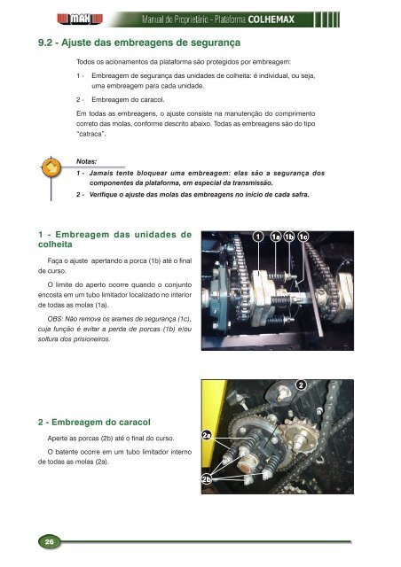 Manual do operador Colhemax - MAX Indústrias Irmãos Thonnigs Ltda