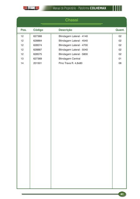 Manual do operador Colhemax - MAX Indústrias Irmãos Thonnigs Ltda