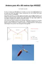 Antena para 40 e 80 metros tipo W3DZZ - Antena DX