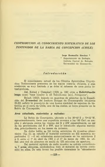 Boletin de la Sociedad de Biología de Concepción