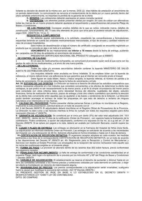 licitacion descartables 00710 - Gobierno de la Provincia de Santa Fe