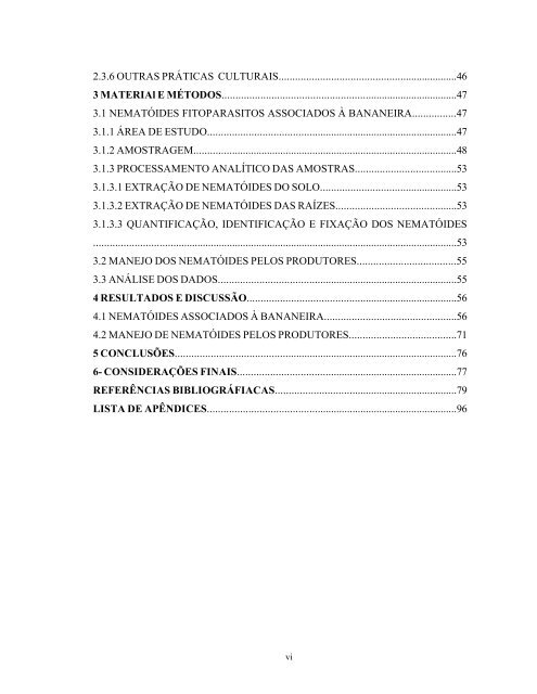 identificação e manejo de nematóides da bananeira - Universidade ...