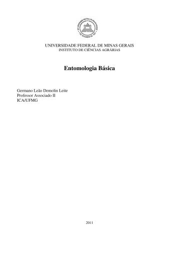 Apostila Entomologia Básica - ICA - UFMG