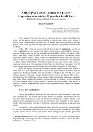 AMOR PATERNO - AMOR MATERNO - Instituto Paulo Freire