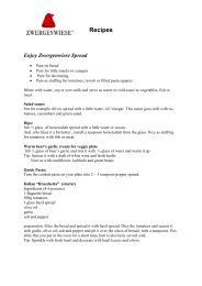 Recipes - Zwergenwiese