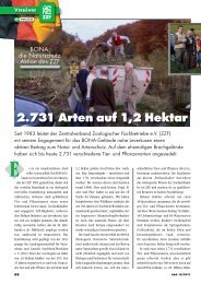 BOAN, die Naturschutz-Aktion des zzf