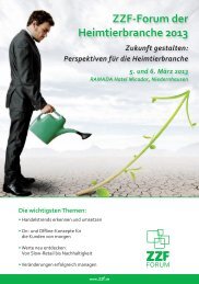 ZZF-Forum der Heimtierbranche 2013