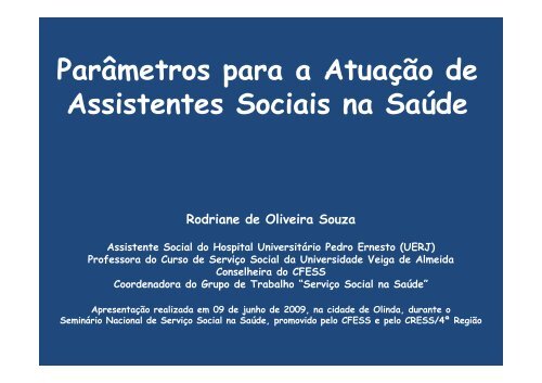 Reunião Ampliada “Direito à Cidade e o Serviço Social em defesa do