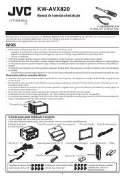 Manual de Conexão e Instalação (PDF:1004KB) - JVC