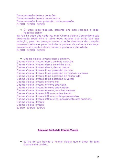 Caderno de Apelos e Decretos Chama Violeta - 19 ... - Escola da Luz