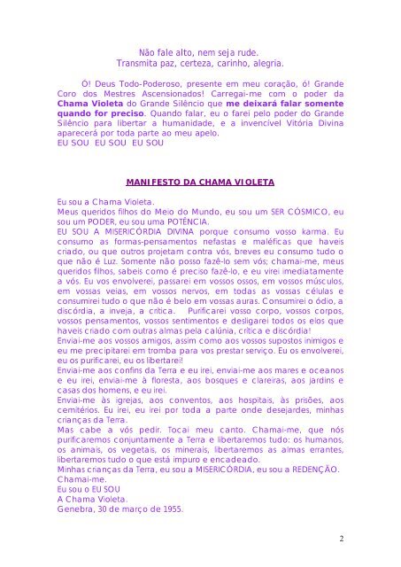 Caderno de Apelos e Decretos Chama Violeta - 19 ... - Escola da Luz