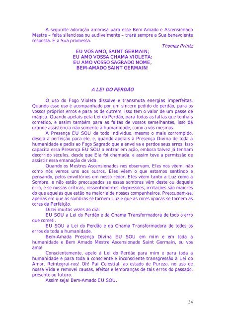 Caderno de Apelos e Decretos Chama Violeta - 19 ... - Escola da Luz