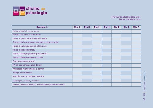 A semana - Oficina de Psicologia