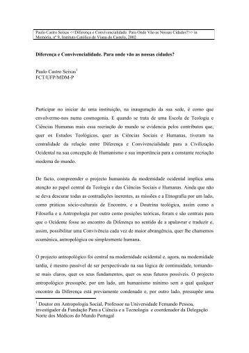 Diferenca e Convivencialidade.pdf - Universidade Fernando Pessoa