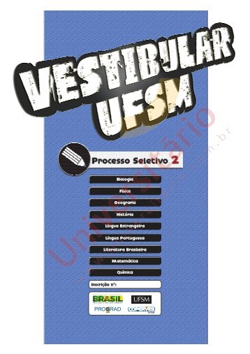 Prova da UFSM/2012 - Processo Seletivo 2