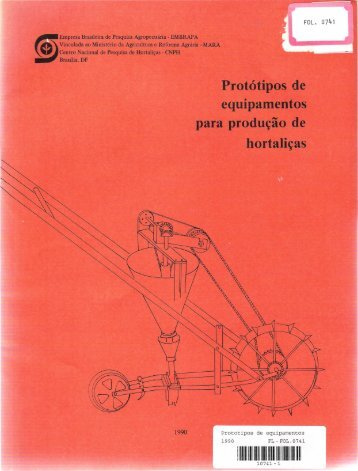 Protótipos de equipamentos para produção de ... - Ainfo - Embrapa