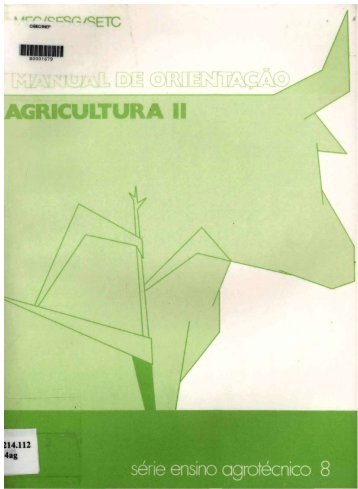 Manual de ORIENTAÇÃO - AGRICULTURA II. - Fundação Visconde ...