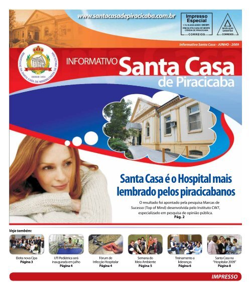 Santa Casa é o Hospital mais lembrado pelos piracicabanos