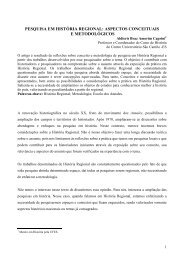 PESQUISA EM HISTÓRIA REGIONAL: ASPECTOS CONCEITUAIS ...