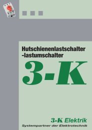 Hutschienenlastschalter -lastumschalter - 3-K-Elektrik