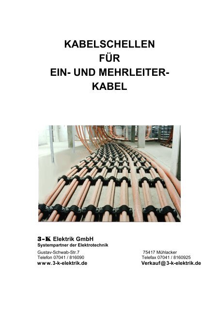 KABELSCHELLEN FÜR EIN - 3-K-Elektrik