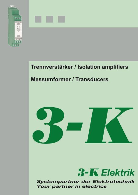 Trennverstärker / Messumformer - 3-K-Elektrik