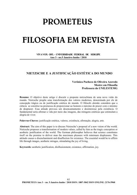 nietzsche e a justificação estética do mundo