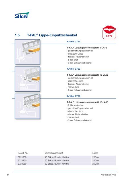 Produkt- übersicht 2011 / 12 - 3ks profile gmbh