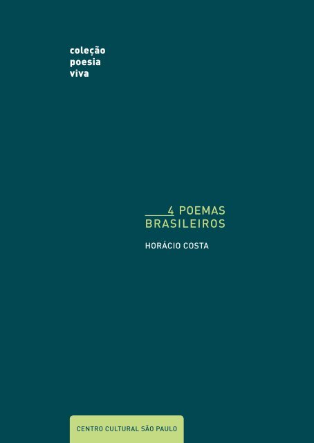 4 PoEMas brasilEiros - Centro Cultural São Paulo