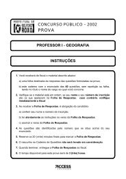 Prefeitura de Belford Roxo 2002 - Professor I (Geografia