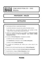 Prefeitura de Belford Roxo 2002 - Professor I (Inglês