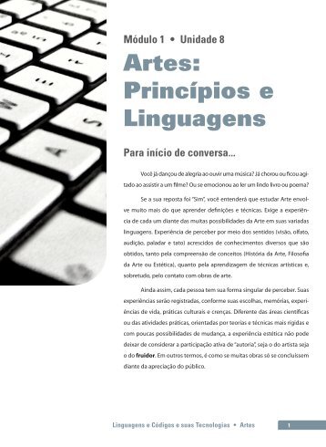 Artes: Princípios e Linguagens - SEJA