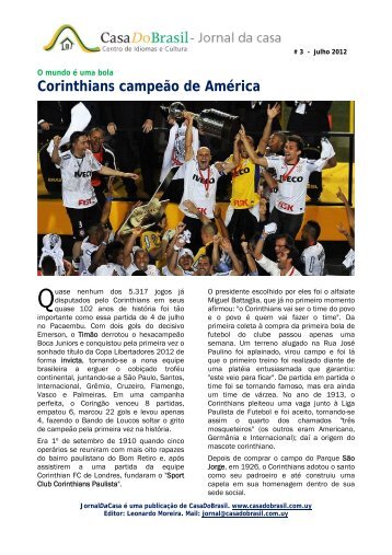 Corinthians campeão de América - La Casa do Brasil