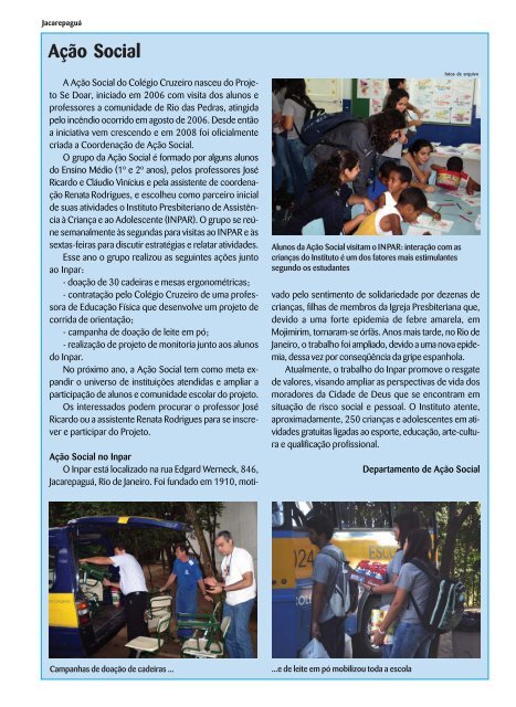 Responsabilidade ambiental - Colégio Cruzeiro